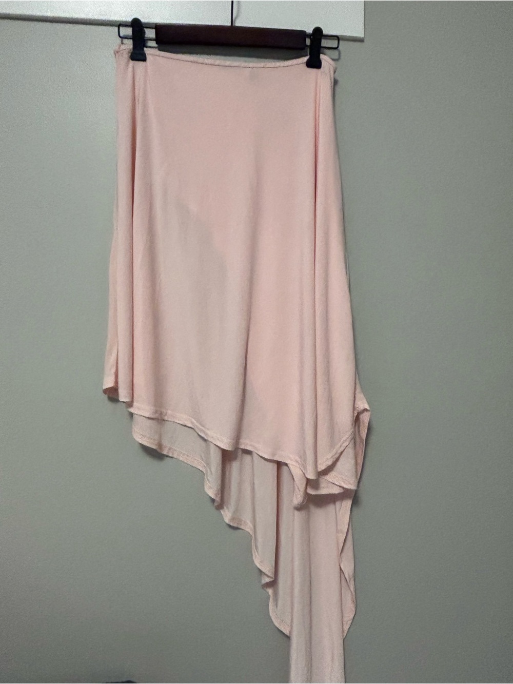 Nasty Gal Blush Pink High-Low Asymmetrical Skirt